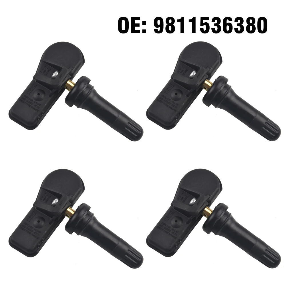 4 PCS Car Tire Pressure Monitor Sensor TPMS For Peugeot 207 301 308 3008 408 508 5008 For Citroen C4 C5 DS4 DS5