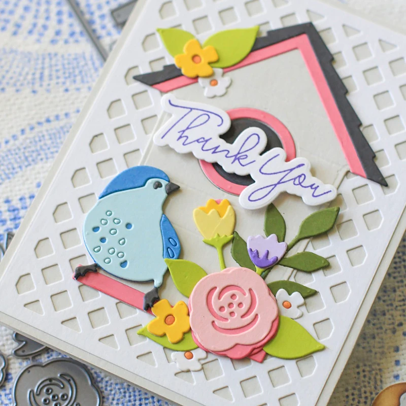 New Arrival Bird House Flower Branch Leaf Stems Metal Cutting Dies for 2021 DIY Scrapbooking Card Making Stencils