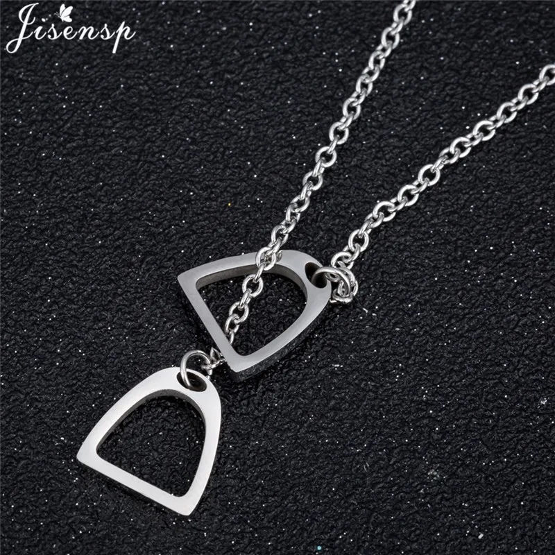 Simple Lucky Animal Horse Pendant Necklaces for Women Men Jewelry Long Chain Horseshoe Hoof Necklace Choker Collier 2024