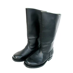 WWII GERMAN EM LEATHER COMBAT BOOTS SHOES RIDING BOOTS