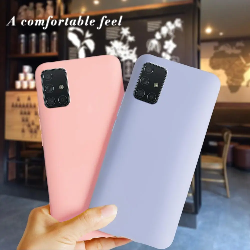 Cute Candy Case For Samsung A71 A715F Galaxy SM-A715F Back Cover Phone Cases For Samsung Galaxy A71 A 71 Soft TPU Fundas Housing