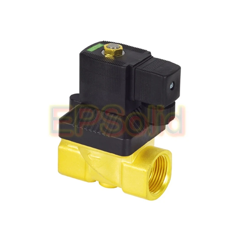 Free Shipping BAODE 1 inch Pilot Acting Brass Material 2/2 Way 220v Water Solenoid Valve BD 22311025