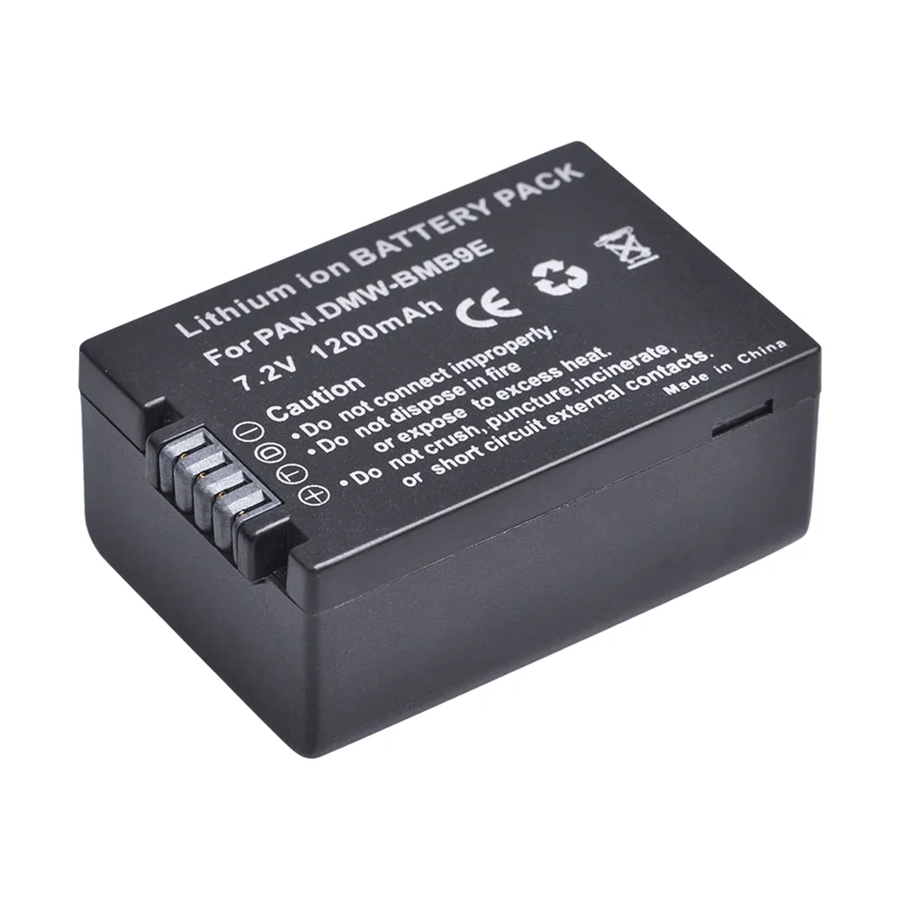 DMW-BMB9 DMW BMB9 BMB9E Battery + LED Charger for Panasonic Lumix DC-FZ82 FZ70 FZ60 FZ100 FZ150 FZ40 FZ45 FZ47 FZ48