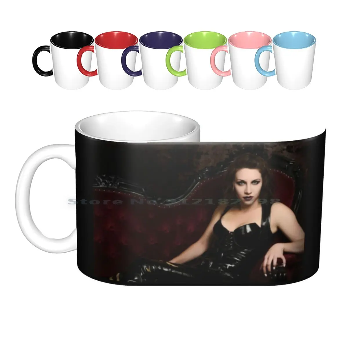 Hot Sexy Fetish Erotic Latex Woman Bdsm Design Ceramic Mugs Coffee Cups Milk Tea Mug Femdom Dominatrix Mistress Chastity Slave