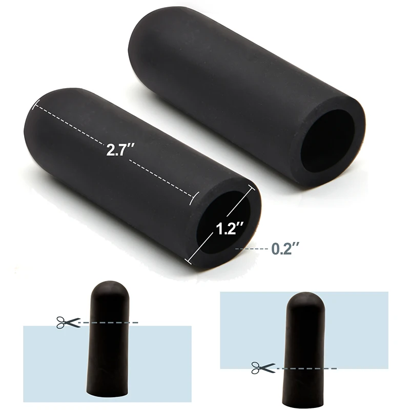 6Pcs/3 Parijs Zwarte Siliconen Gel Dikke Vinger Protector Buizen Duim Covers Teen Vingers Bescherming Maïs Blister Gebarsten pijn Kille