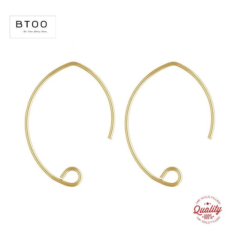 Real 14K Gold Filled V Shape Ear Wire .030