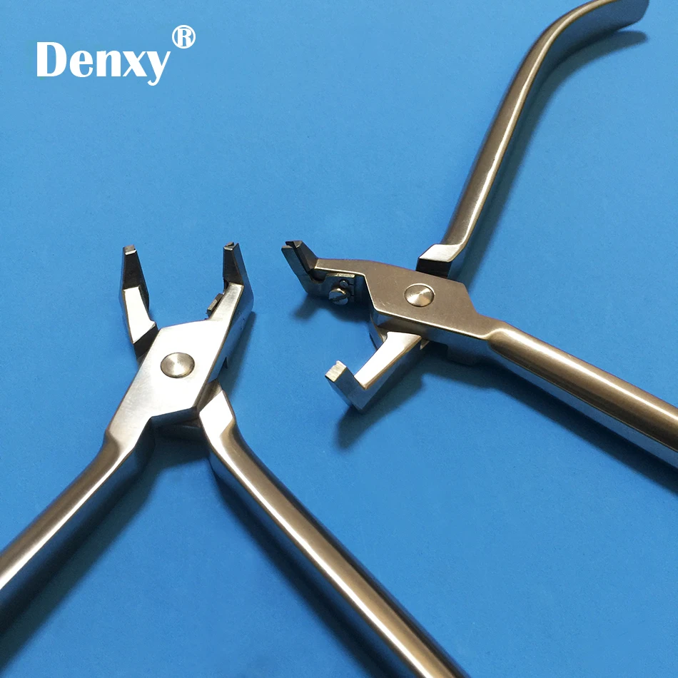 Denxy 1pc Dental kleszcze ortodontyczne medyczne płaskie przecinak do końca dystalnego ligatura szczypce ligatura Cutter narzędzia stomatologiczne