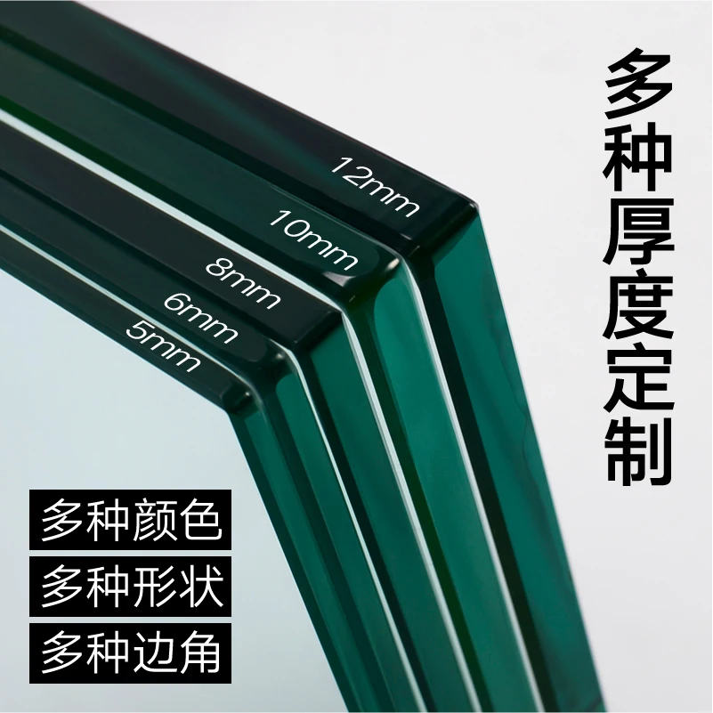 زجاج مقسى بحجم مخصص لسطح الطاولة