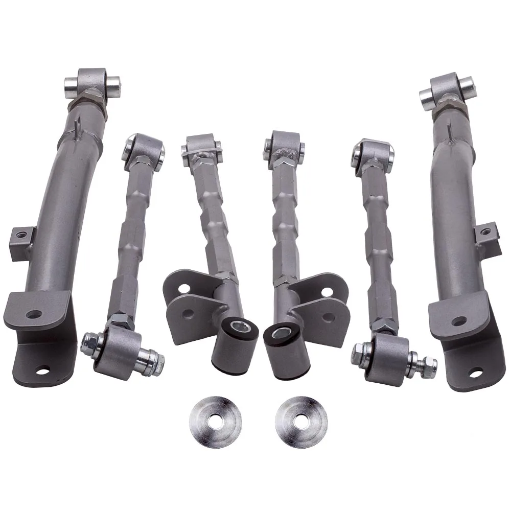 6 Pieces For Subaru Impreza WRX 2002-2007 Rear Lateral Link + Control Trailing Arm