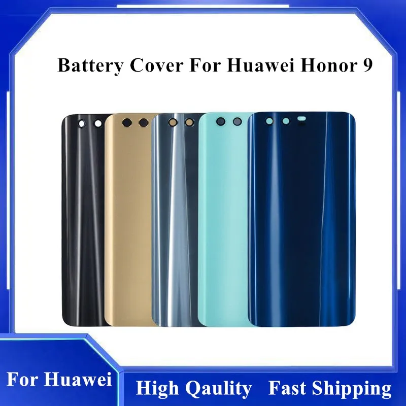 For Honor9 Huawei Honor 9 Back Glass Cover Replacement For Huawei Honor 9 Back Glass Battery Cover Rear Door Housing Case Panel