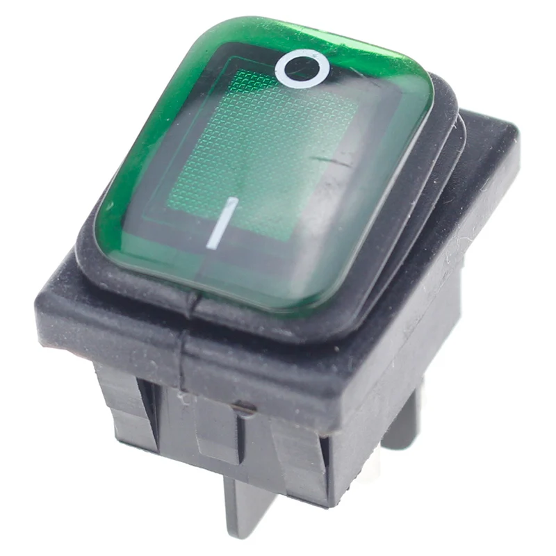 1pcs on off 12V/220V Heavy Duty 4 pin DPST IP67 Sealed Waterproof Auto Boat Marine Toggle Rocker Switch with LED 12V 220V 22*27