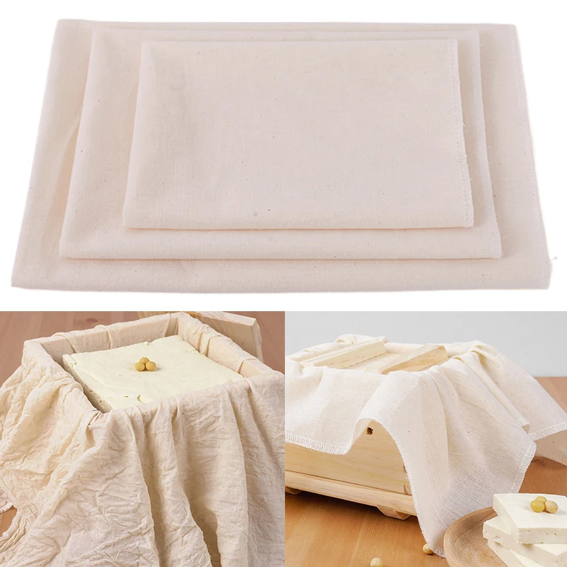 Large White Cotton Gauze Cheesecloth Fabric Reusable Ultra Fine Muslin Cloth for Straining, Cooking, Cheesemaking, Baking