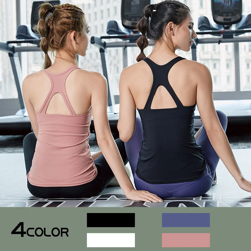 

Yoga Fitness Tank Top Yoga Women Sports Vest Crop Top Roupas Femininas