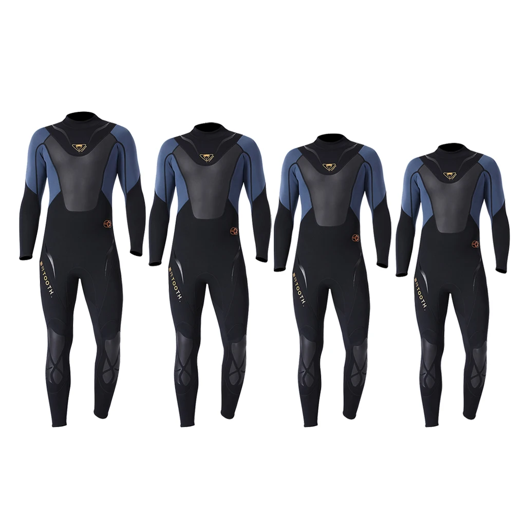 

3mm Men Diving Wetsuit Full Body Surfing Suit Long Sleeve Back Zipper Rash Guard for Swimming Snorkeling Kayak Canoeing