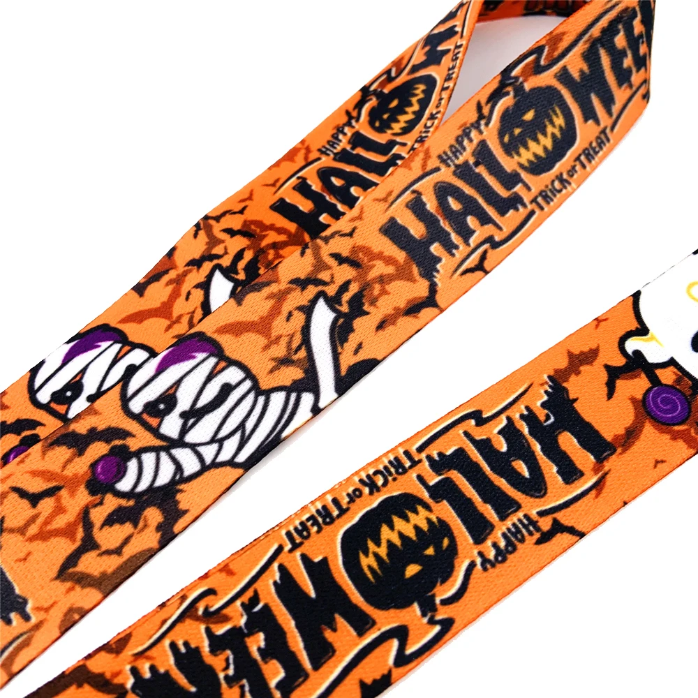 Halloween Christmas Named Card Holder Identity Badge with Lanyard Neck Strap Bank Card Bus ID Holders With Key Chain