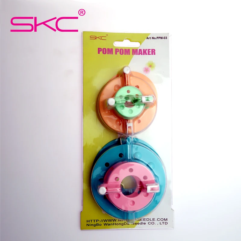 SKC Pom Pom Maker Set Plastic Pompom Maker Clover Fluff Ball Weaver Needle Craft Knitting Tool DIY Sewing Tools 8pcs/set