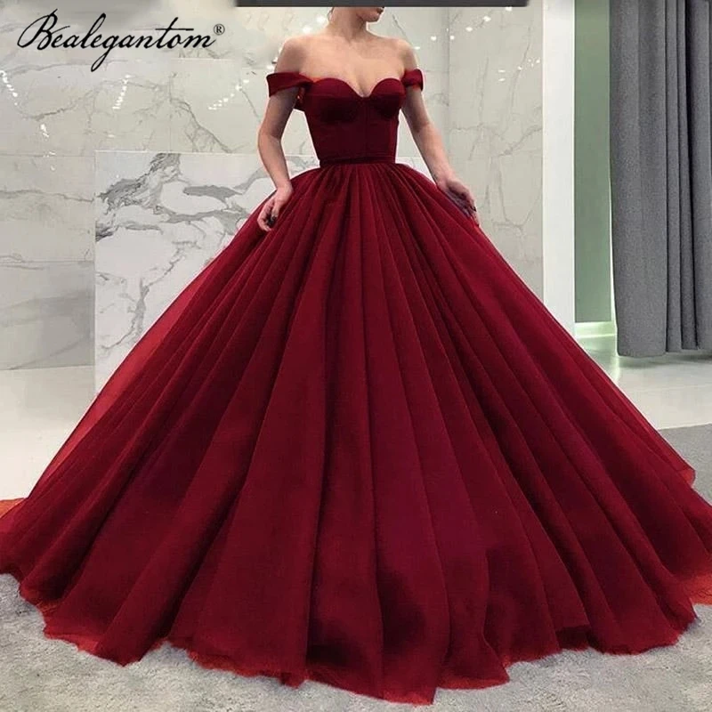 2022 Sweetheart Quinceanera suknie burgundii czarny długi słodki 16 sukienka Lace Up korowód dla kobiet księżniczka Vestido 15 Anos