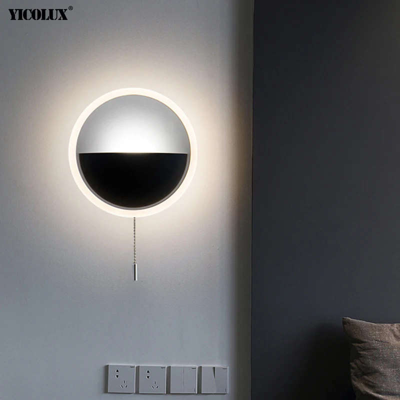 

Creative New Modern LED Wall Lamps For Study Living Room Bedroom Bedside Aisle Corridor Apartment Flats Indoor Lighting Lights