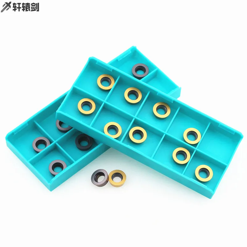 10 Chiếc RPMT1003MO TT TT9030 TT9080 Phay CNC Lưỡi Dao Cắt Carbide Máy Tiện