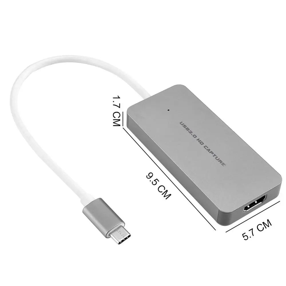 Плата видеозахвата Y & H HDMI, совместимая с игровым видеорегистратором Type-C, USB3.0, HD, 1080P, устройство для прямого эфира с Windows OS X Linux