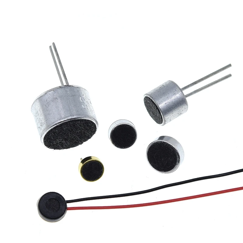 TZT 10 Stück Sortierte Elektret-Mikrofone mit 2-Pin-Anschluss 9x7mm 9767 6x5mm 6050 6x2.2mm 6022 4.5x2.2mm 4522 4x1.5mm 4015 – Detail 15