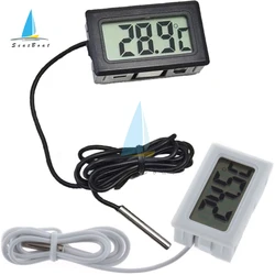 Mini LCD Digital Thermometer for Freezer Refrigerator Fridge Aquarium Thermometer Temperature Meter -50~110 degree Probe 1M