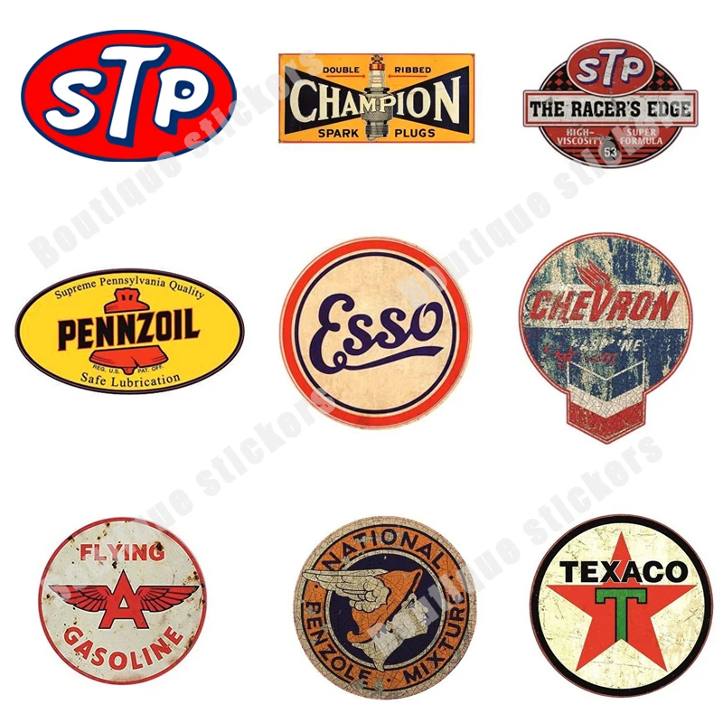 STP Sticker Set Vintage Racing USA V8 Hotrod Oldtimer Oldschool Retro Racing Sticker Bomb