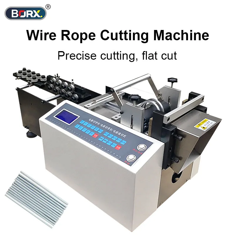 0.1-2mm Metal Wire Rope Automatic Cutting Machine Iron Steel Copper Aluminum Wire Cutter with Straightener Factory Equipment