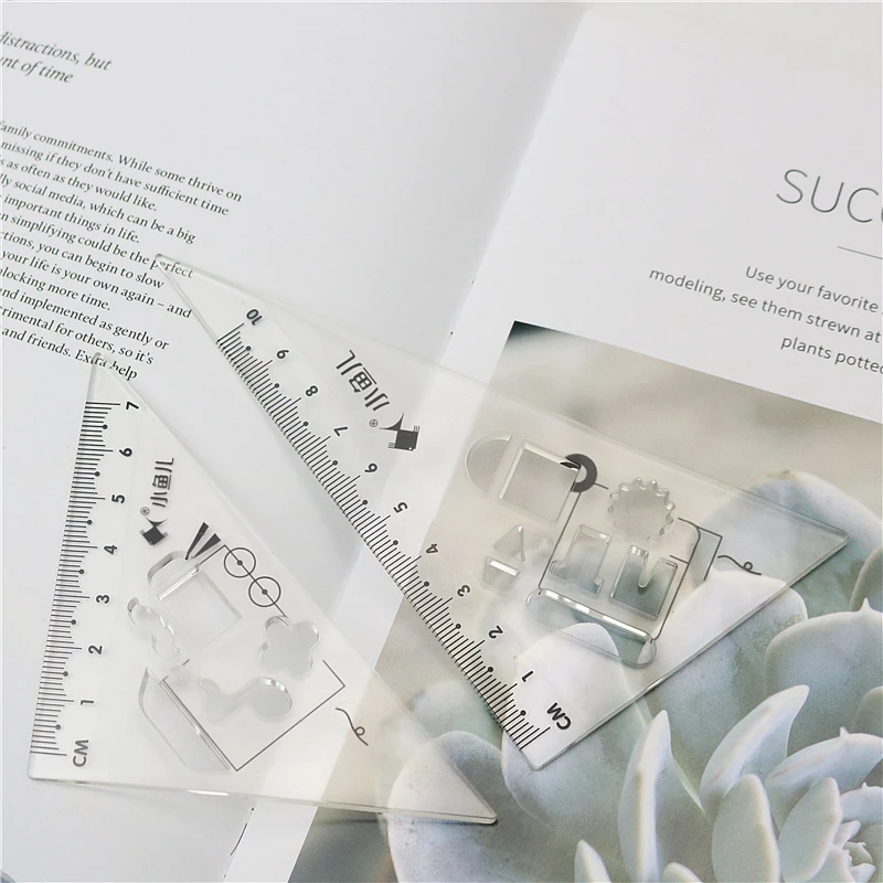 Линейка-треугольник, 20 см, 4 шт./компл.