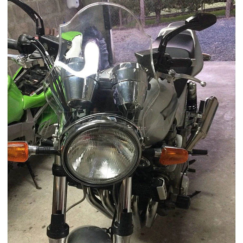 

Windshield Windscreen Screen For 1990 - 2019 Yamaha XJR1300 XJR1200 XJR400 XJR 1300 1200 400 Headlight Side Mounting Bracket