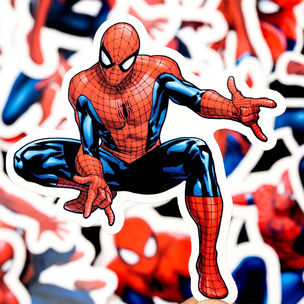 32PCS Marvel Super Hero Spider Man Stickers Graffiti Decal Skateboard Guitar Laptop Motorcycle Cool Waterproof Sticker Kid Toy