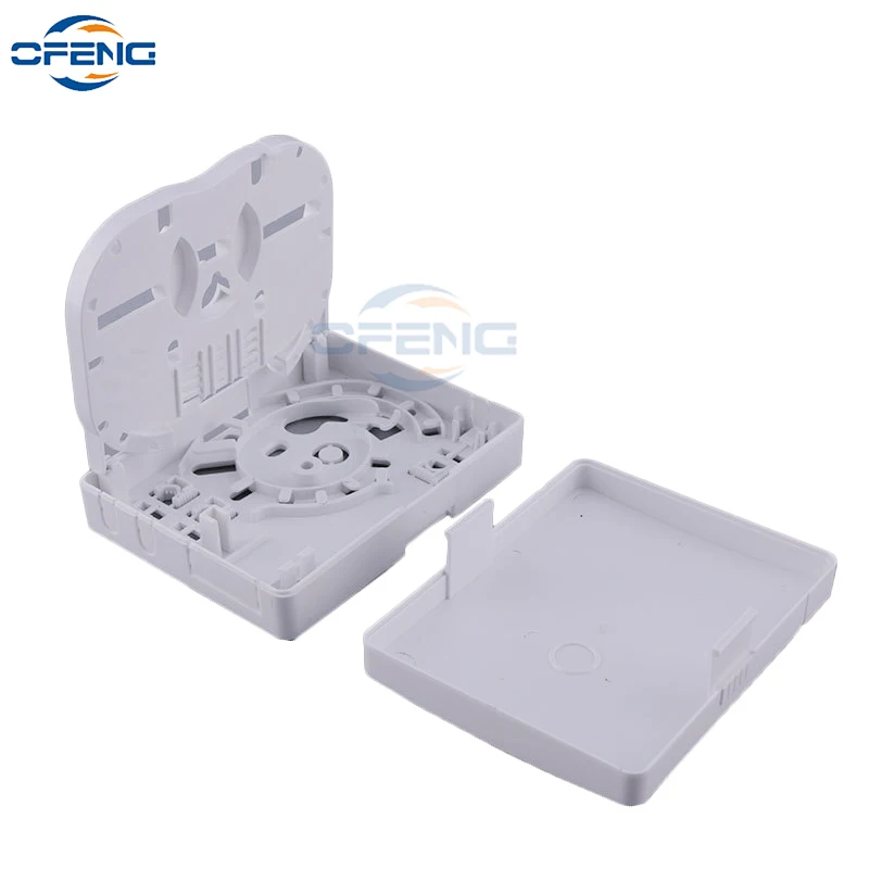 4 port Fiber Optic Termination Protection box ABS Material Junction box panel Wall Mount panel panel FTTH desk box customized