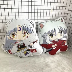 10cm Inuyasha Plush Doll Anime Inuyasha Sesshoumaru Action Cute Soft Plush Doll Inuyasha Plush Key Pendant Soft Toys