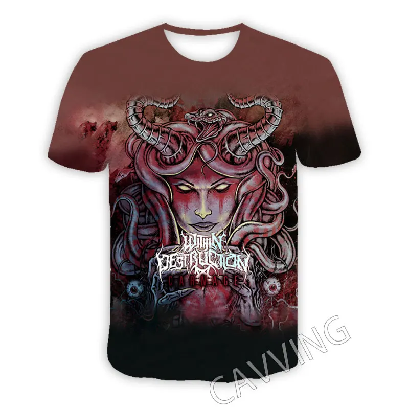 New Fashion Women/Men's 3D Print  Within Destruction Band  Casual T-shirts  Hip Hop Tshirts Harajuku Styles Tops Clothing