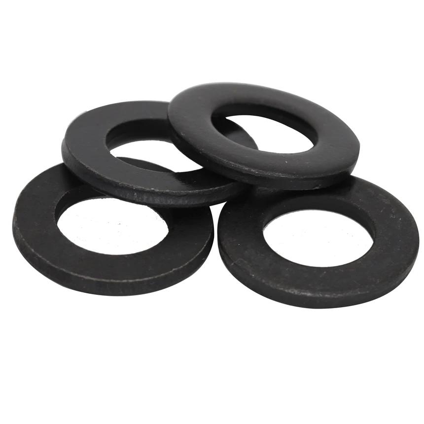 M2 M3 M4 M5 M6 M8 M10 M12 M14 M16 M20 M22 M24 M27 M30 8.8 Grade Black Carbon Steel O Ring Spacer Gasket Shim Round Flat Washer