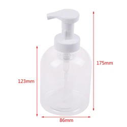 New 500ml Clear Foam Pump Bottle Spray Bottles Soap Foaming Mousses Liquid Dispensers Household For Children's Health