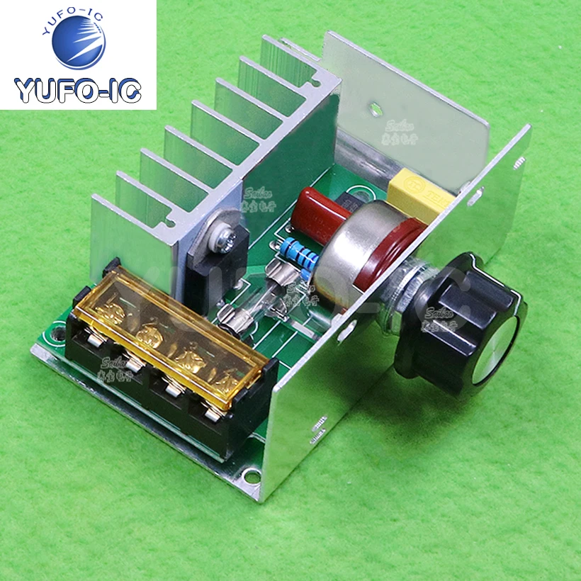 Free Ship 1PCS 4000W Imported High-Power Thyristor Electronic Voltage Regulator Dimming Speed Regulating AC Machine 220V  x-0.15