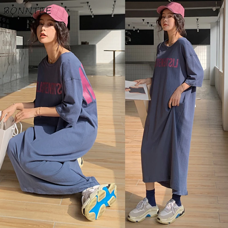 

Женские Модные ночные рубашки BF Style, мягкие повседневные свободные повседневные женские ночные рубашки, универсальная простая Женская одежда для сна