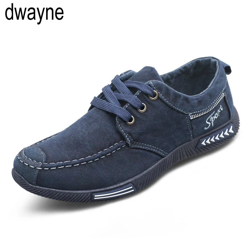 2019Hot Denim Men Casual Shoes Fashion Man Sneakers Men Shoes Lace-Up Male Shoes Adult Footwear Moccasins Shoes Chaussure Homme