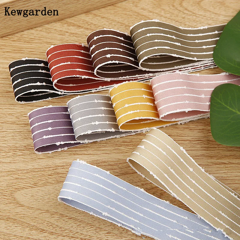 

Kewgarden 1" 1.5" 3/8" 10mm 25mm 38mm Stripe Ribbons DIY Make Lolita Bows Hair Accessories Handmade Sewing Crafts 10 Yards