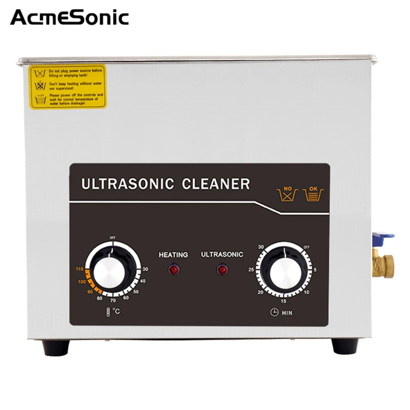 ACMESONIC Myjka ultradźwiękowa A10L 40 kHz 240 W Regulowany czas i temperatura Ultradźwiękowa fabryczna dedykowana maszyna czyszcząca