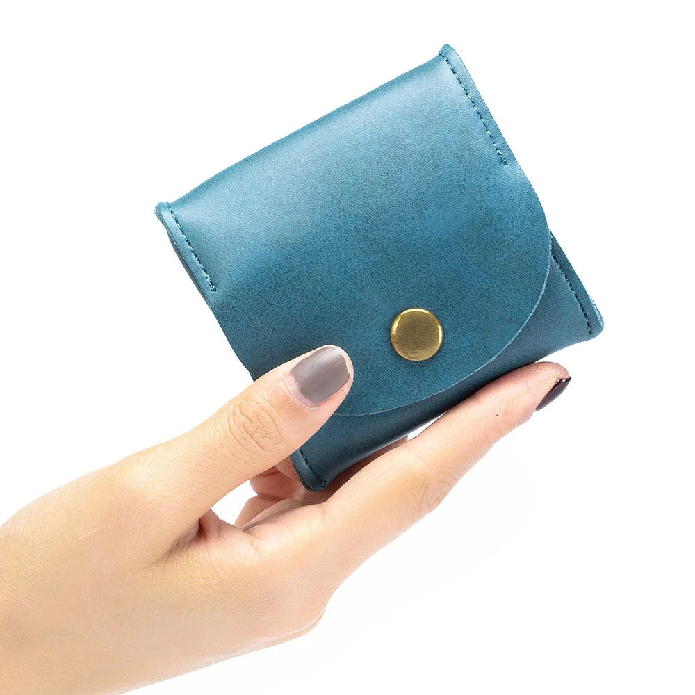 Mini Vintage Women Men\'s Coin Purse Coin Wallet Retro Split Leather Key Holder Small Money Bag Money Change Coin Pouch