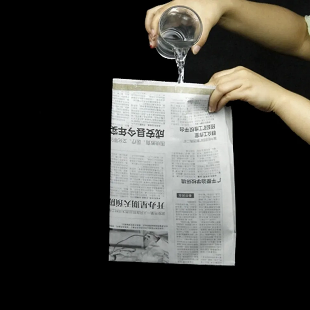 Drink In Water Newspaper Magic Tricks Newspapers Hidden Water Magic Procps Classic Toys Illusions Gimmick Prop Mentalism Funny