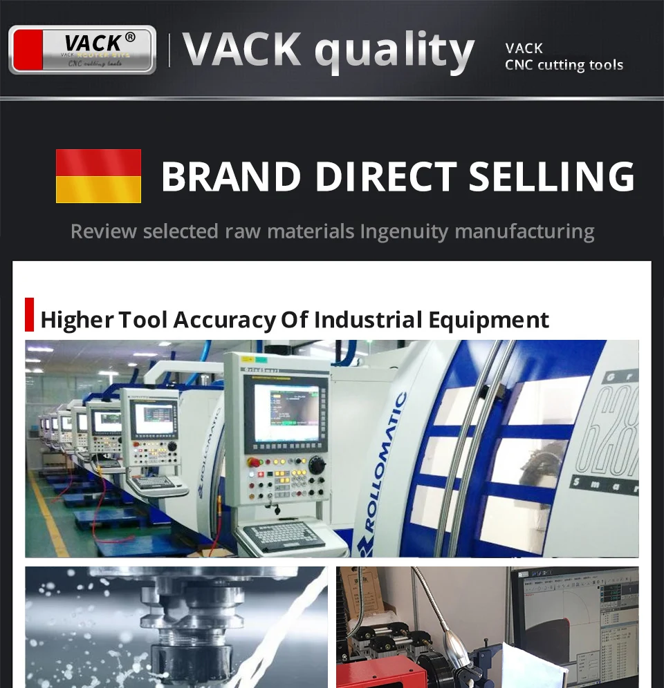 VACK HRC65 Schruppfräser Spiralschaftfräser Hartmetall Wolframstahl Fräser 4 Flöten Metall CNC Werkzeugmaschinen 6 8 10 mm – Detail 15