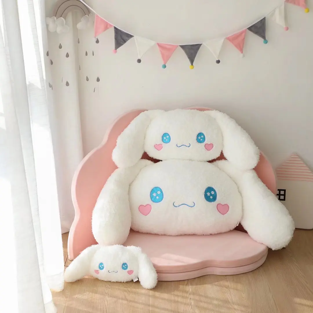 Big Size Sanrioes Cinnamoroll Anime Pillow Doll Kawaii  Car Plush Pillows Animal Room Decor Stuffed Toys Festival Gift For Girl