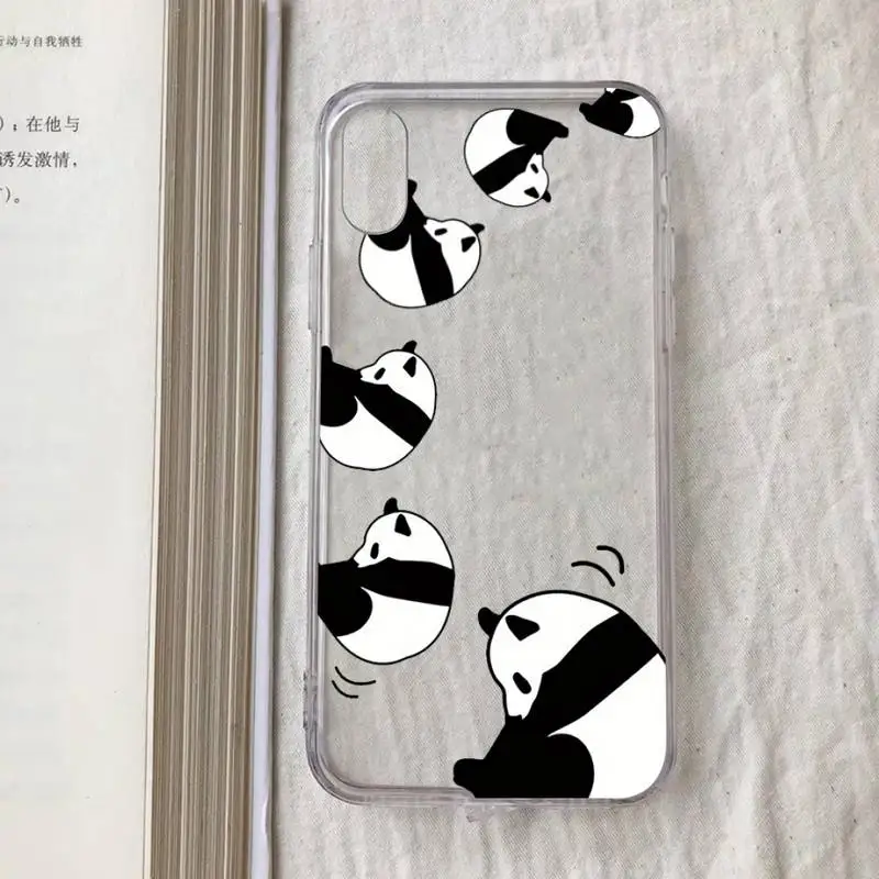 Creative Bear Panda Animal Shockproof Phone Case for iPhone 11 12 13 mini pro XS MAX 8 7 6 6S Plus X 5S SE 2020 XR case