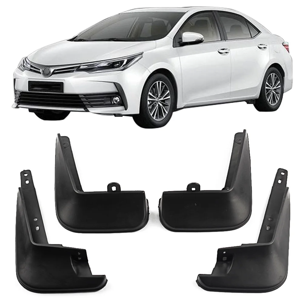 Car Mudguards Mudflaps for Toyota Coralla altis 2014 2015 2016 2017 Sedan Splash Guards Mud Fenders Mud Flaps Mud Guards Styline