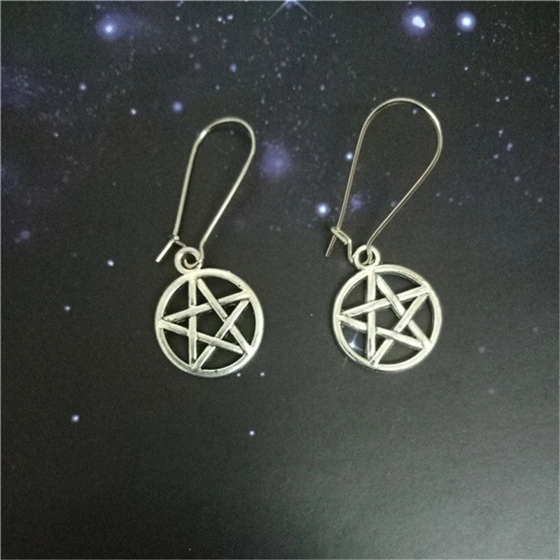 Pentagram Earrings,Wiccan Jewellery, Pentacle Earrings, Pagan Jewelry, Wicca Earrings, Witch Jewellery, Gothic  Jewellery