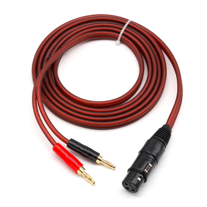 

Audiophile Active Speaker Cable Regular 3 Pin XLR Female to Dual Banana for Audio Amplifier Sound box XLR Cable 1M 2M 3M 5M