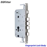 EGFirtor-cerradura electrónica de Metal de acero inoxidable, cerrojo de huellas dactilares, perno cuadrado y perno cilíndrico, 240x24mm